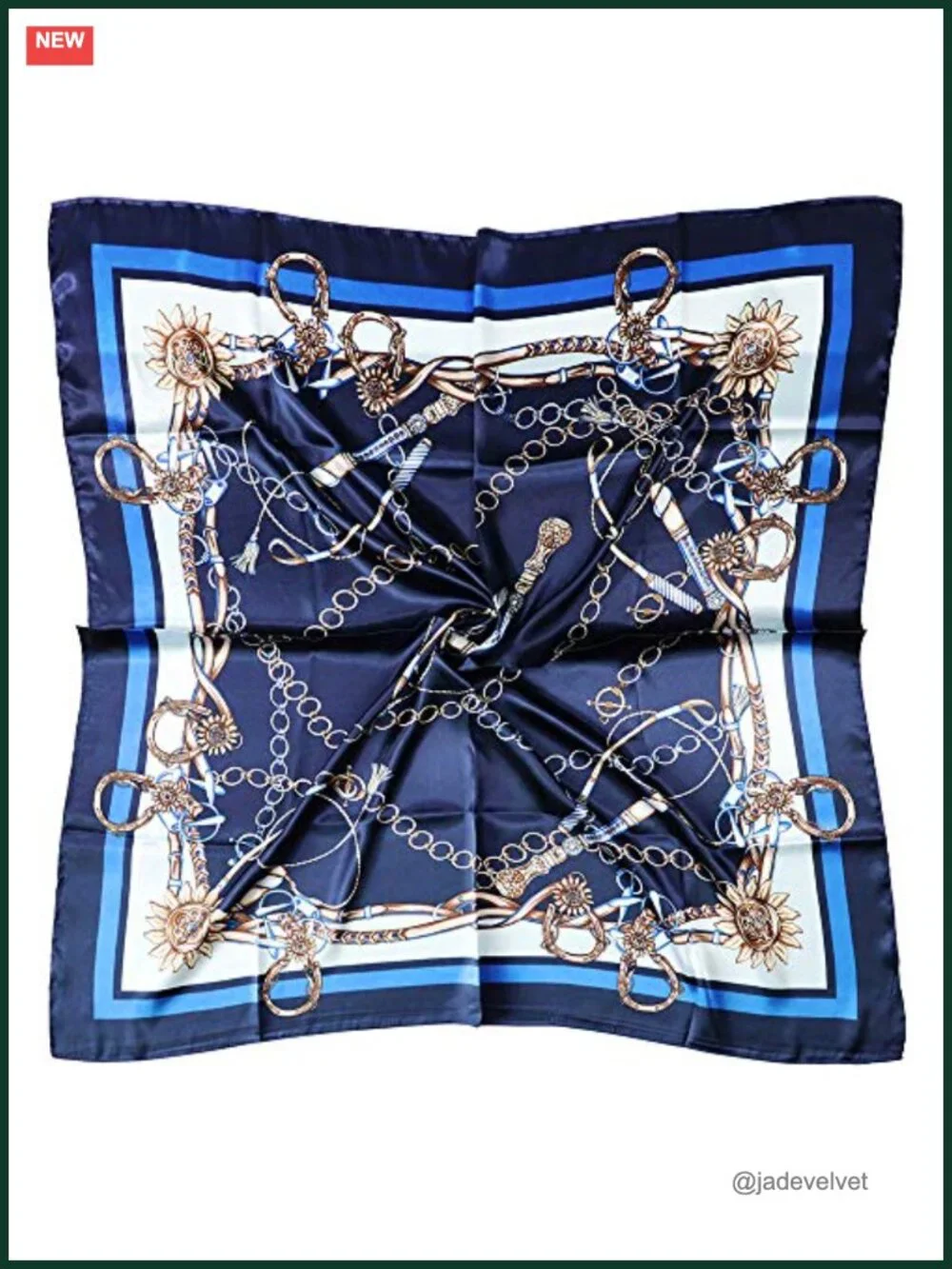 Satin Head Scarf Silk Feel Hair Wrap 35x35 Square Bandana